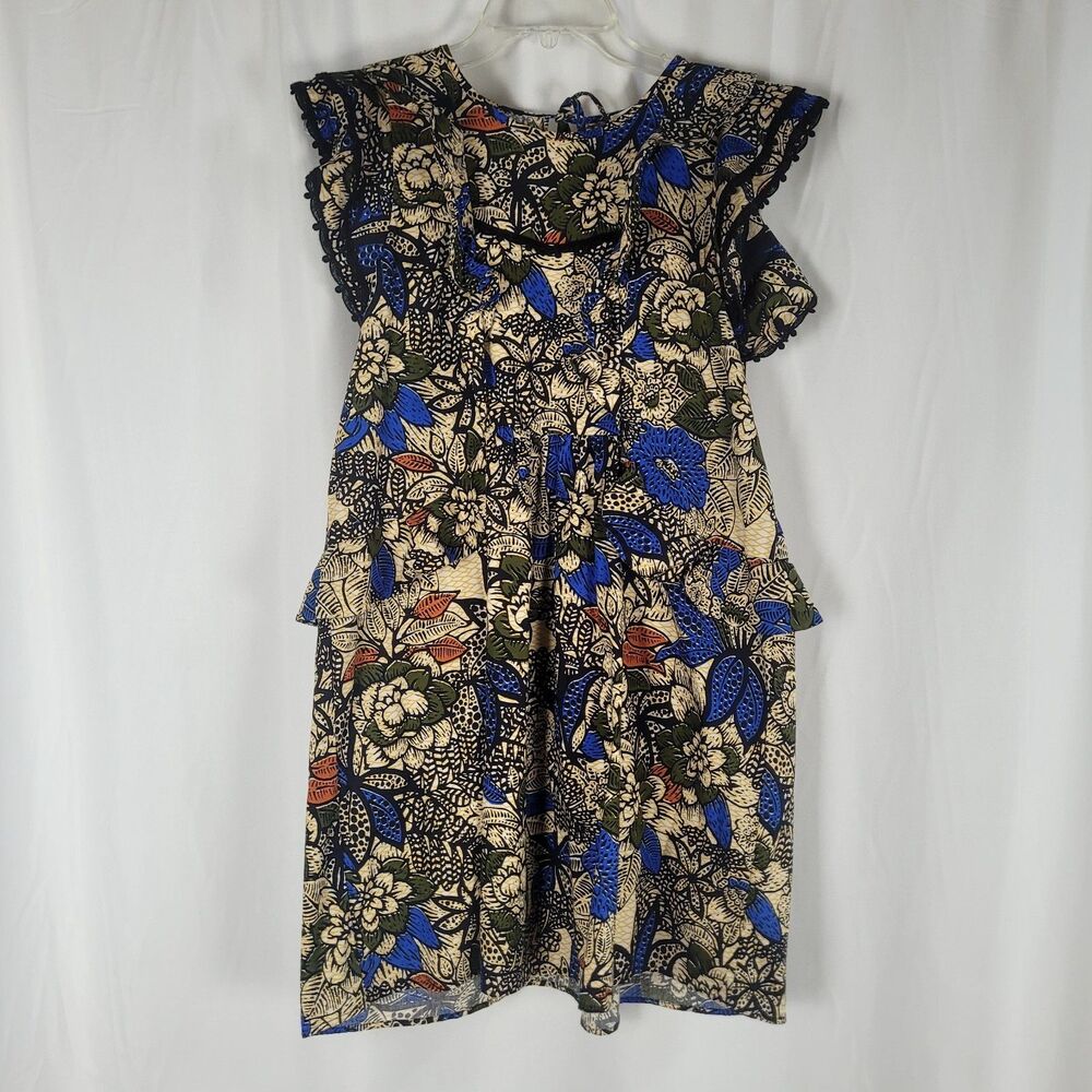 Sezane Alexane Dress Womens Size US 6 EU 38 100% Cotton